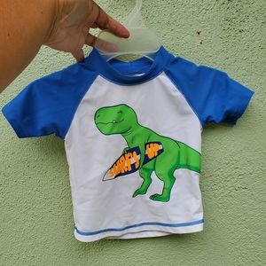 Carter's baby boy dinosaur rashguard 18 months
